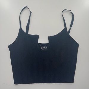 Cute black crop top
